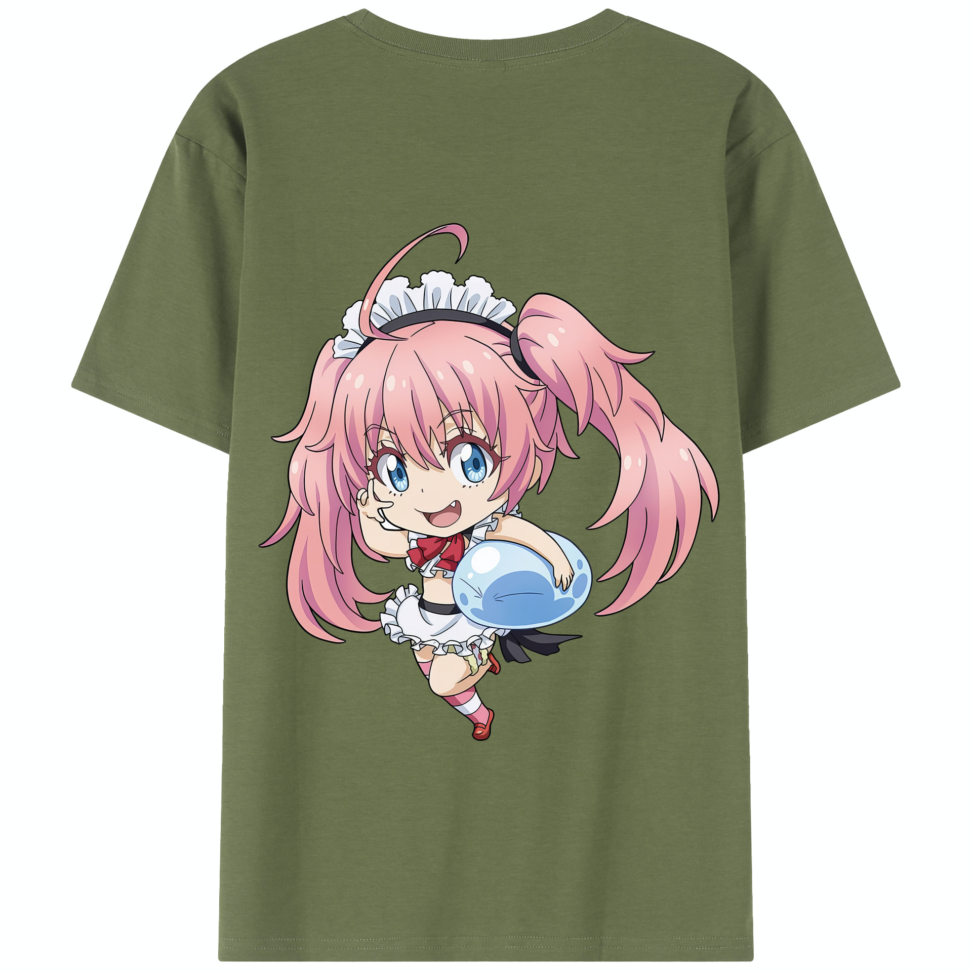 （画像用） 転スラ Regarding Reincarnated to Slime 綿100％半袖Tシャツ（背面プリント）